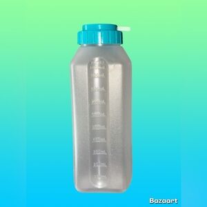 Rubbermaid 32 oz Drink Bottle Water Servin Saver Quart Teal Blue Straw Lid 2467